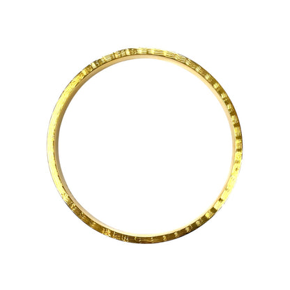 9ct Yellow Gold Patterned Bangle