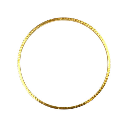 9ct Yellow Gold Textured Bangle