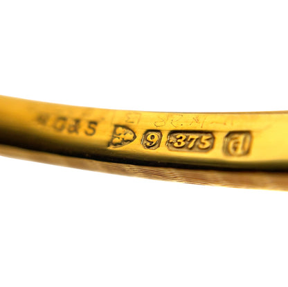 9ct Yellow Gold Textured Bangle