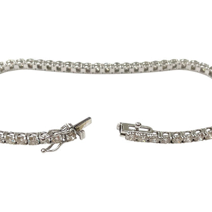 18ct White Gold Diamond Tennis Bracelet (7")