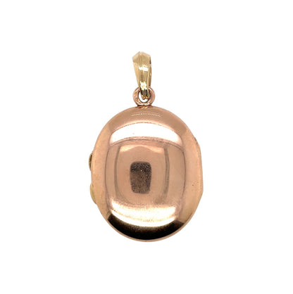 18ct Yellow Gold Large Oval Locket