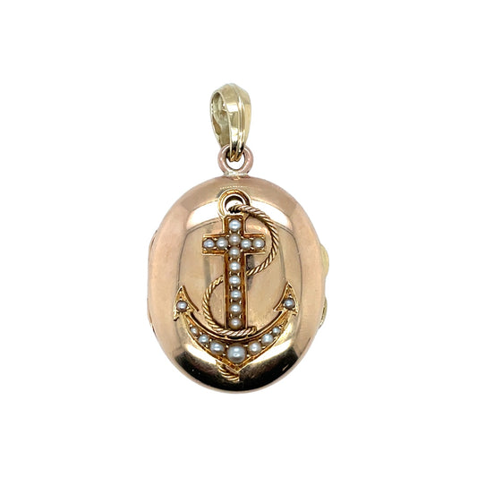 18ct Yellow Gold Large Oval Locket