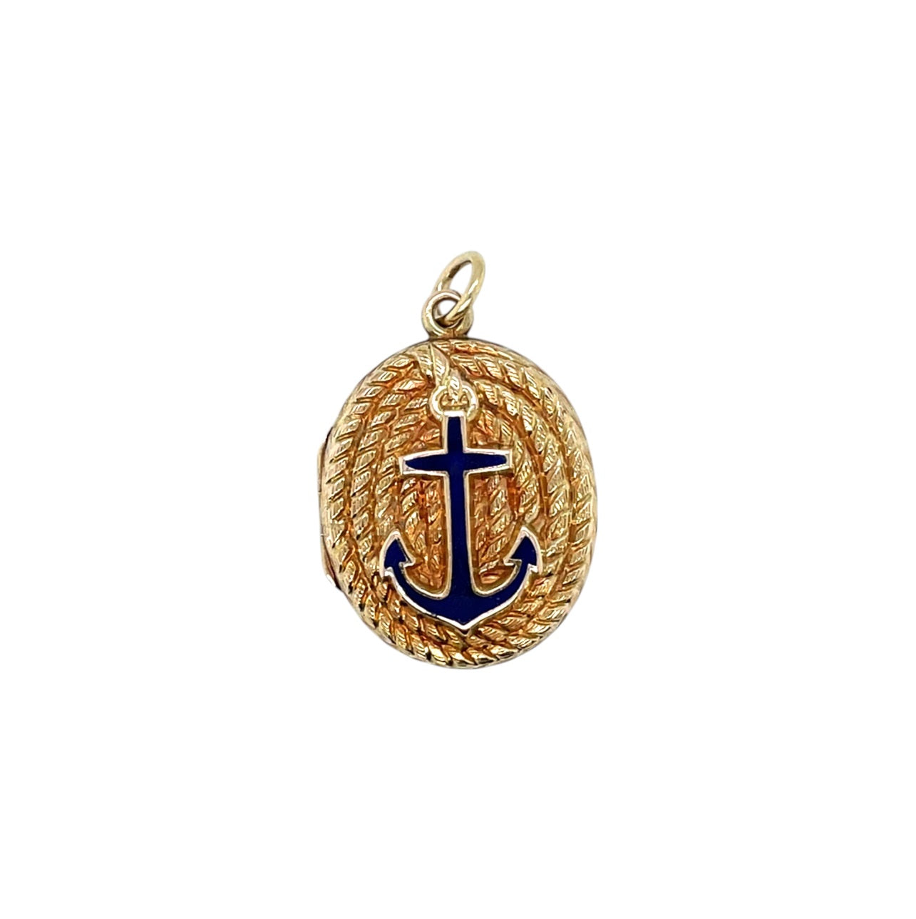 18ct Yellow Gold Anchor Locket