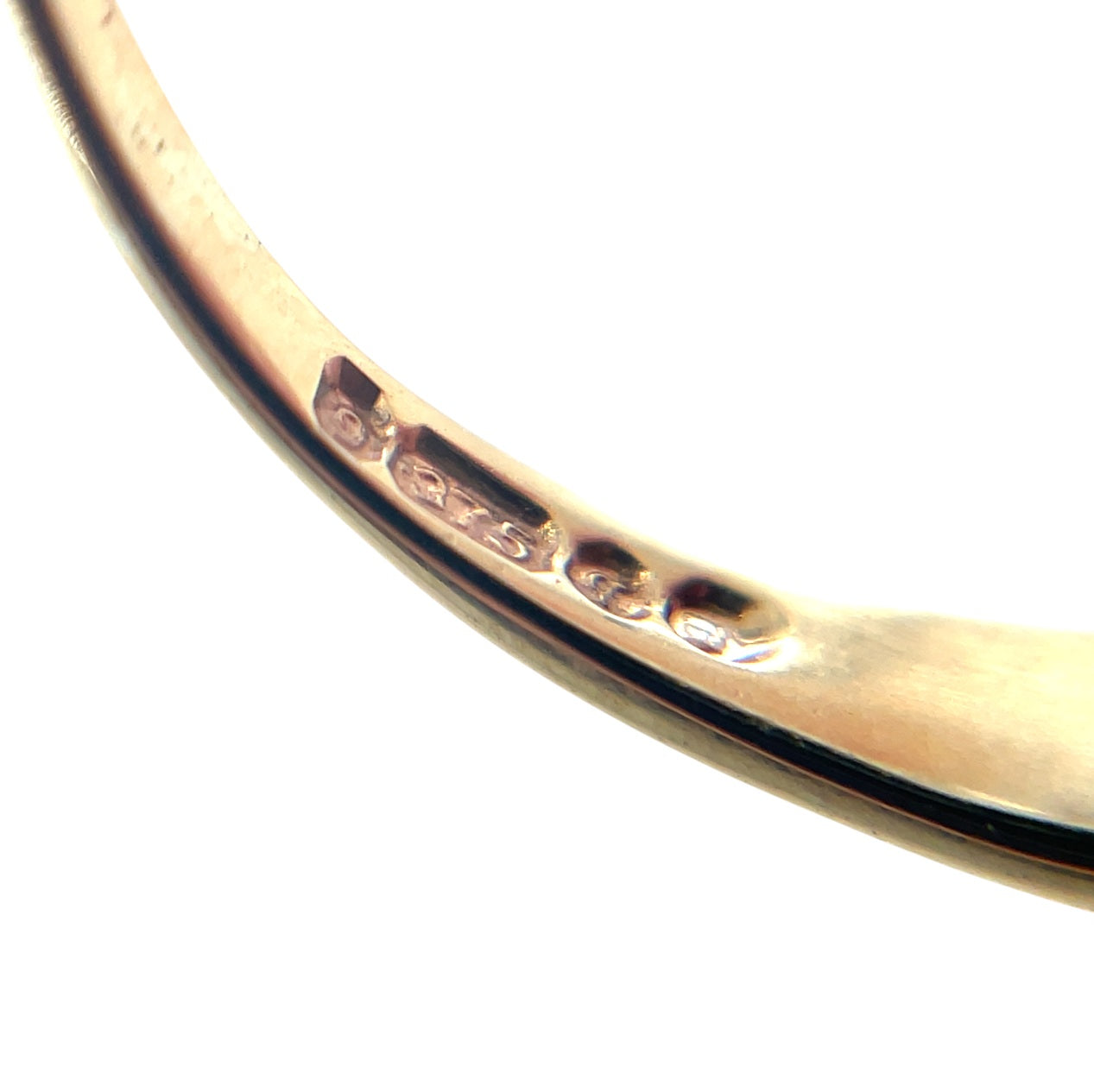 9ct Yellow Gold Lapis Carved Head Ring (M)