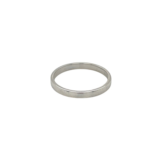 Platinum Soft Court Wedding Band (I 1/2)
