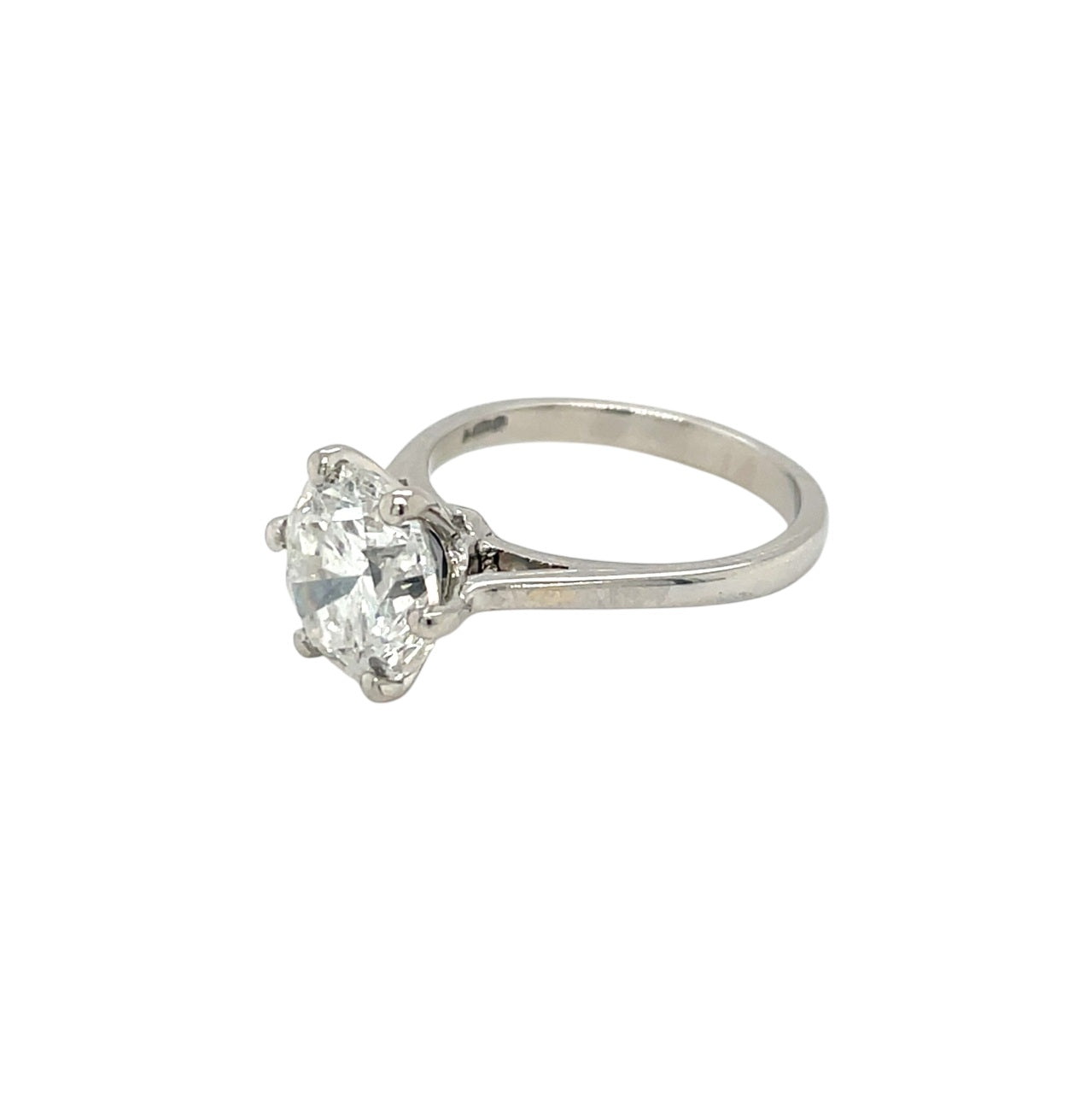 Platinum Solitaire Diamond Ring (J)