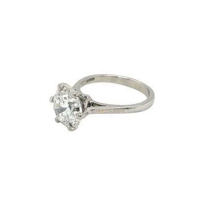 Platinum Solitaire Diamond Ring (J)