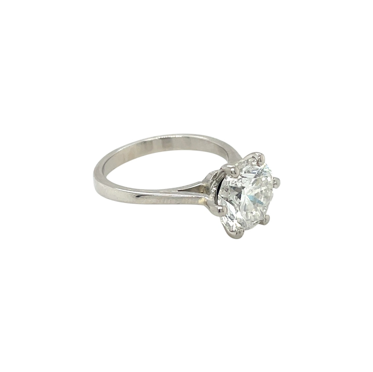 Platinum Solitaire Diamond Ring (J)