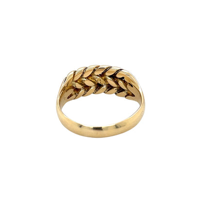 18ct Gold Keeper Ring (P)