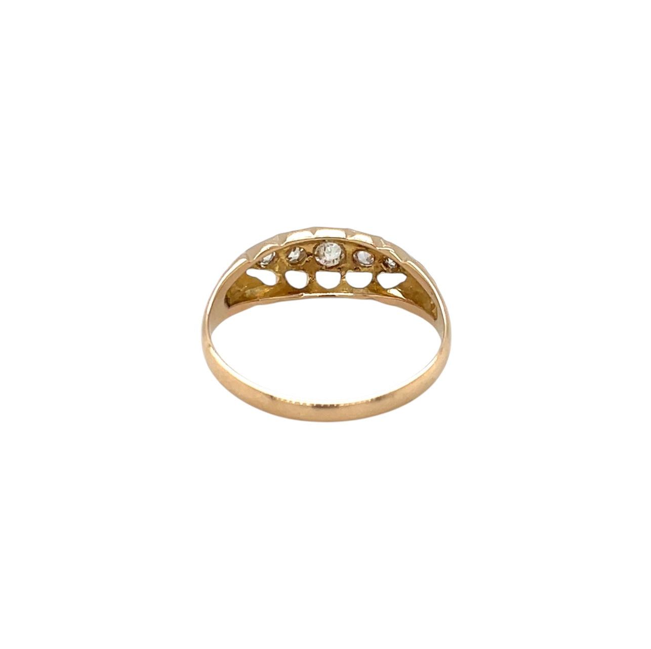 18ct Yellow Gold Five Stone Diamond Ring (N1/2)