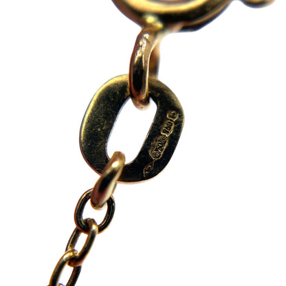 18ct Yellow Gold Pearl Chain Bracelet (8")