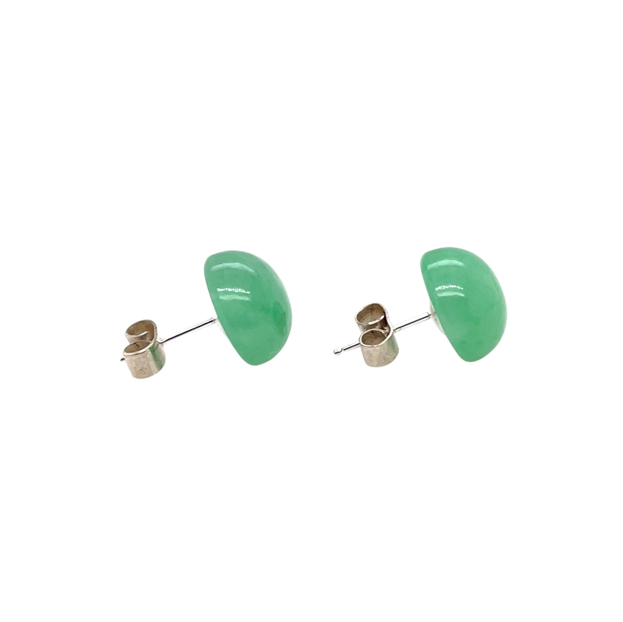 Silver Jade Liberty Stud Earrings