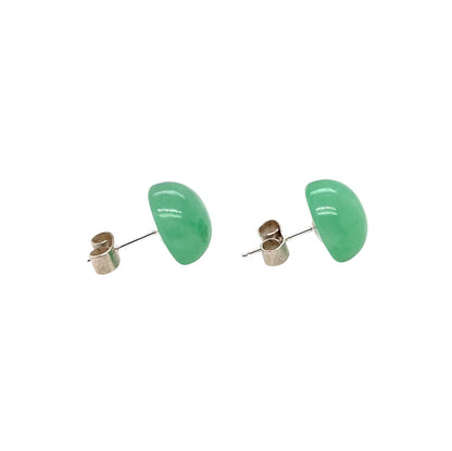 Silver Jade Liberty Stud Earrings