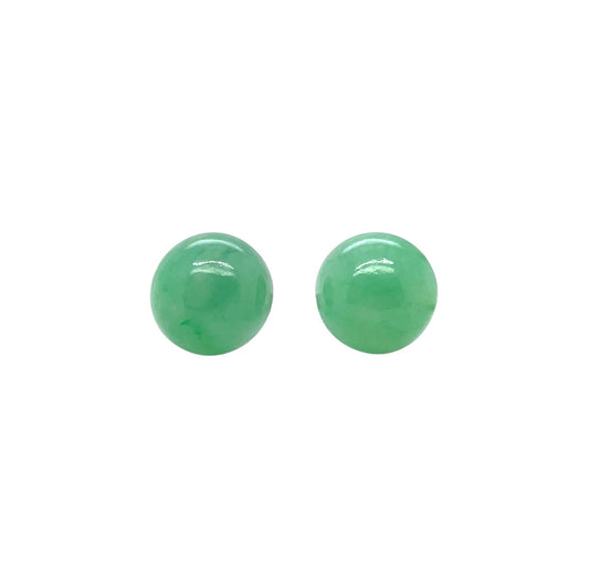 Silver Jade Liberty Stud Earrings