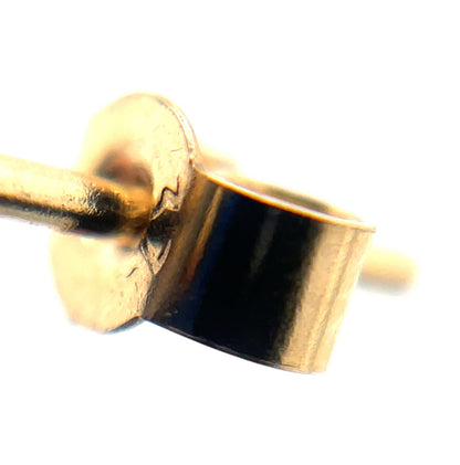 9ct Yellow Gold Lapis Lazuli Stud Earrings (8mm)