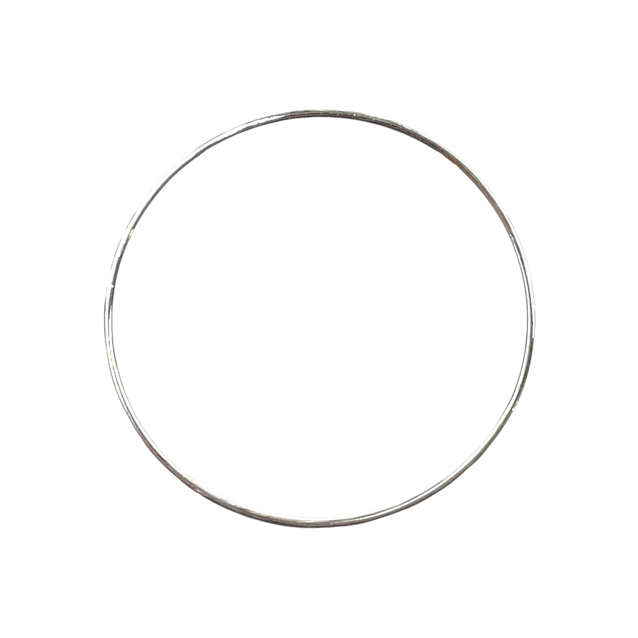 Silver Engraved Solid Bangle