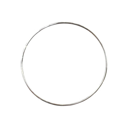 Silver Engraved Solid Bangle