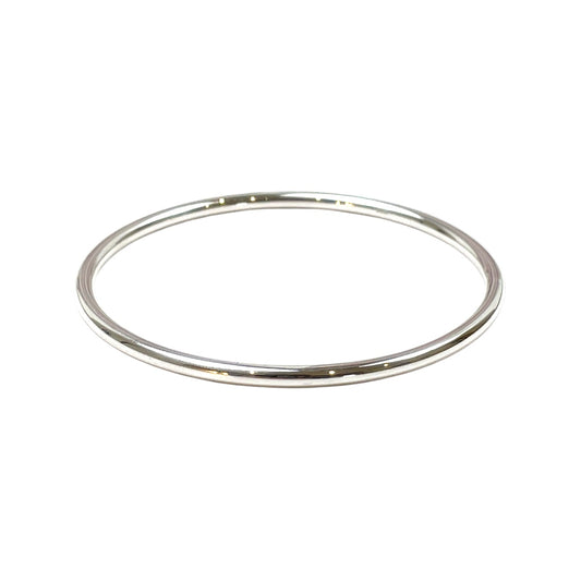 Silver Round 3mm Solid Bangle