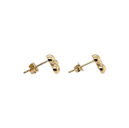 9ct Yellow Gold Polished Ball Stud Earrings 9mm