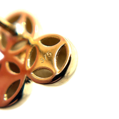9ct Yellow Gold Polished Ball Stud Earrings 9mm