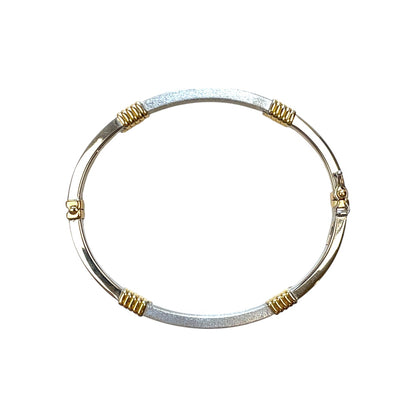 18ct Yellow & White Gold Bangle