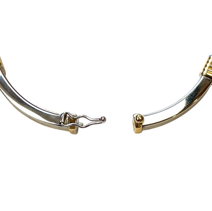 18ct Yellow & White Gold Bangle
