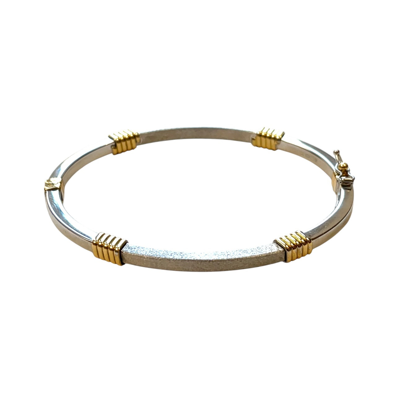 18ct Yellow & White Gold Bangle