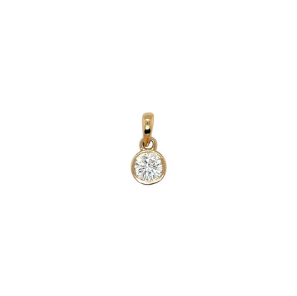 18ct Yellow Gold Diamond Pendant