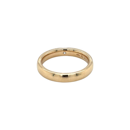18ct Yellow Gold Tension Diamond Solitaire Ring (M1/2)