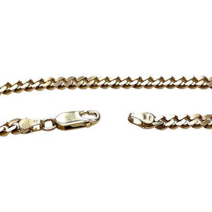 9ct Yellow Gold Curb Chain (18")