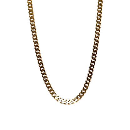 9ct Yellow Gold Curb Chain (18")