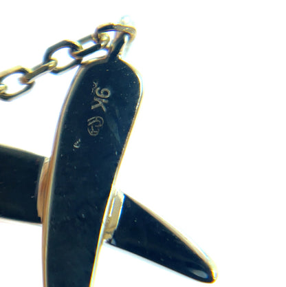 9ct Yellow Gold Kiss Necklace (16")