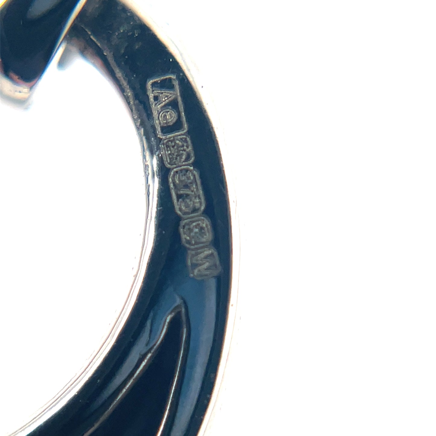 9ct White Gold Diamond Oval Pendant
