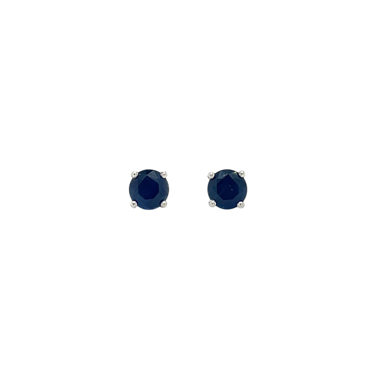 18ct Yellow Gold Sapphire Stud Earrings