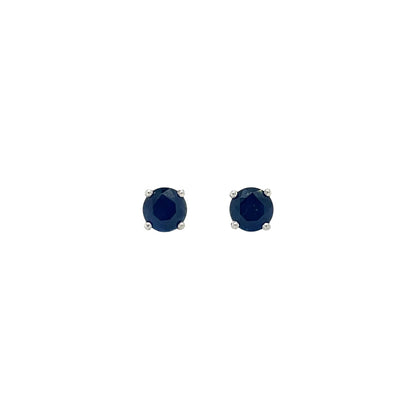 18ct Yellow Gold Sapphire Stud Earrings