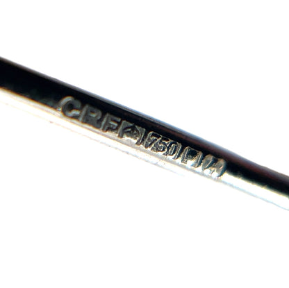 18ct White Gold Sapphire Martini Stud Earrings