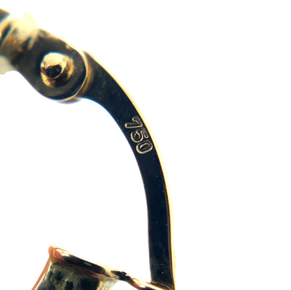 18ct Yellow Gold 2mm Square Tube Hoop Earrings