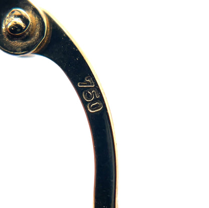 18ct Yellow Gold Twist Hoop Earrings