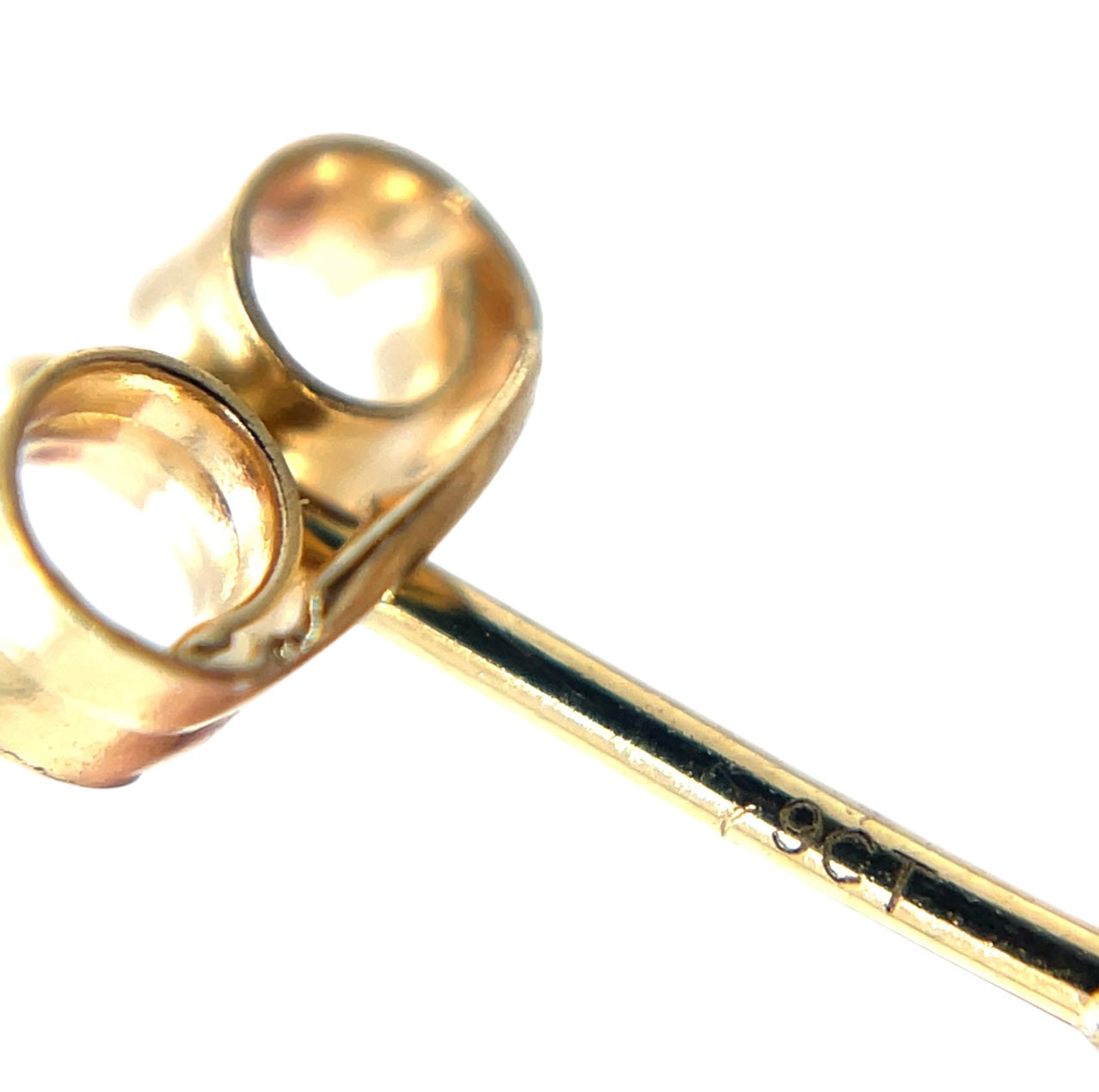 9ct Yellow, White & Rose Gold Polished Flat Circle Knot Stud Earrings