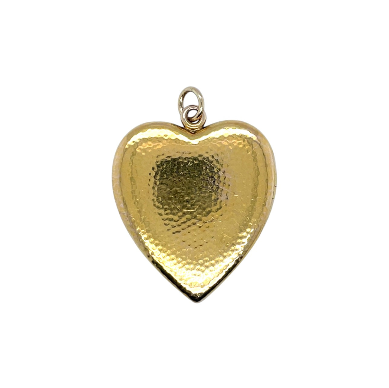 18ct Yellow Gold Ruby & Diamond Heart Locket