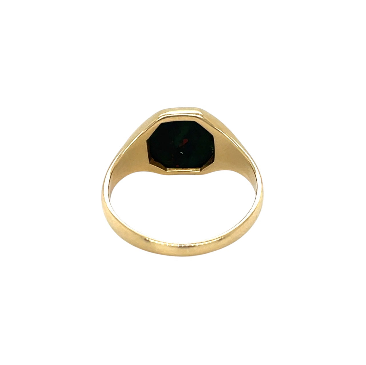 18ct Yellow Gold Bloodstone Signet Ring (R)
