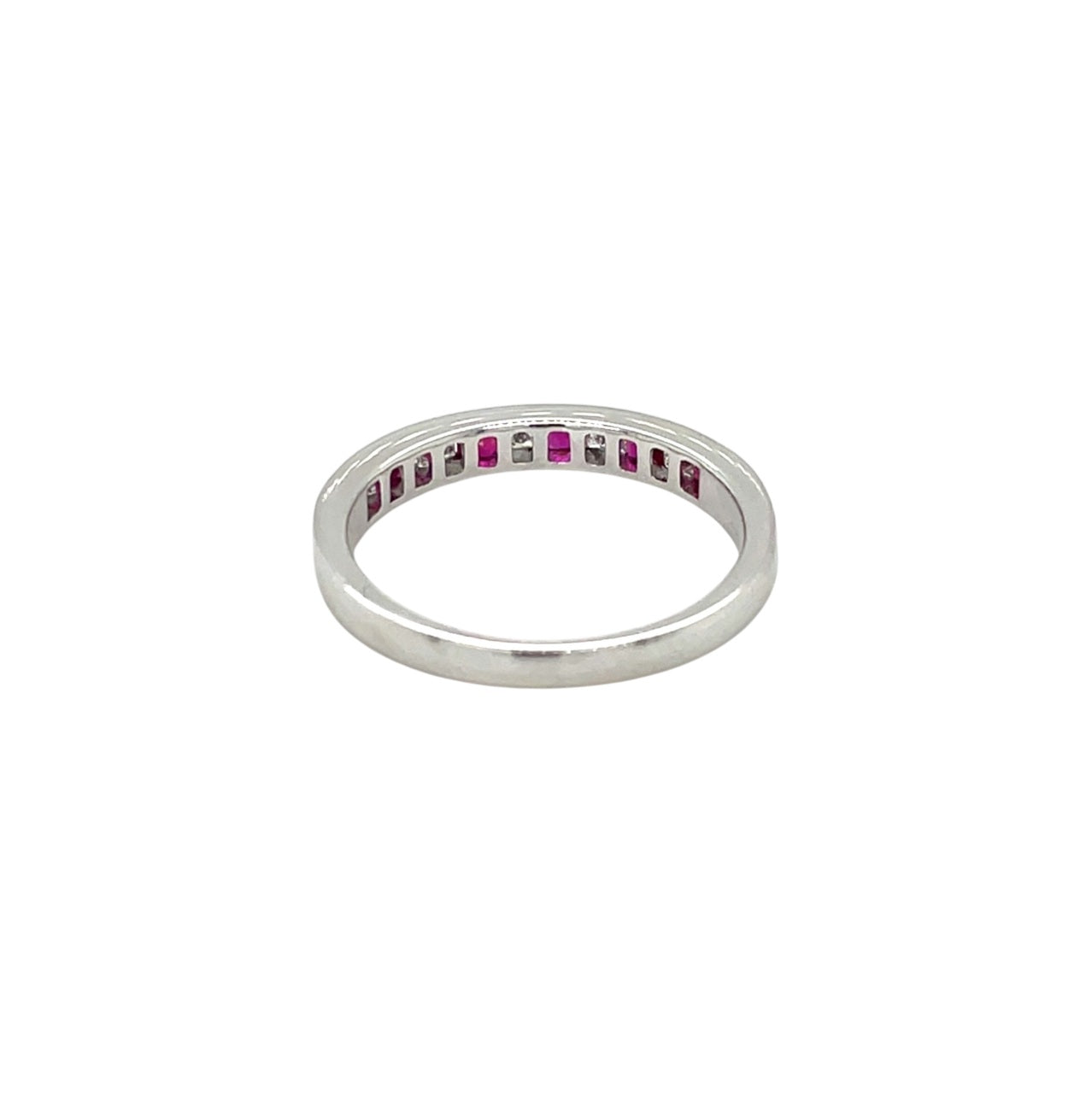 Platinum Ruby & Diamond Eternity Ring (N)