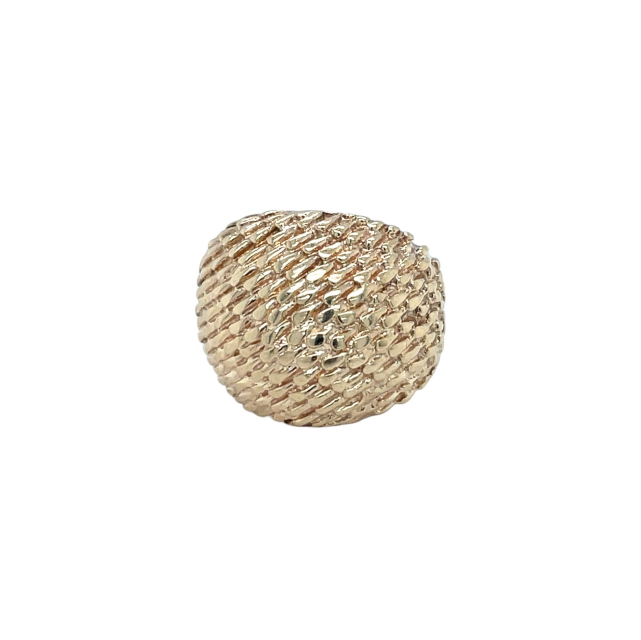 9ct Yellow Gold Domed Ring (H)