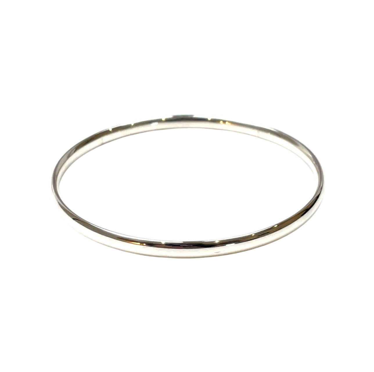 Silver Court Shaped Bangle