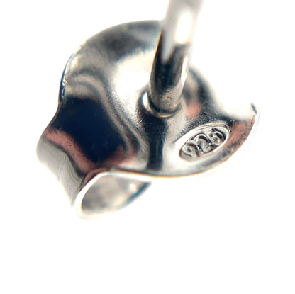 Silver Button Stud Earrings (10mm)