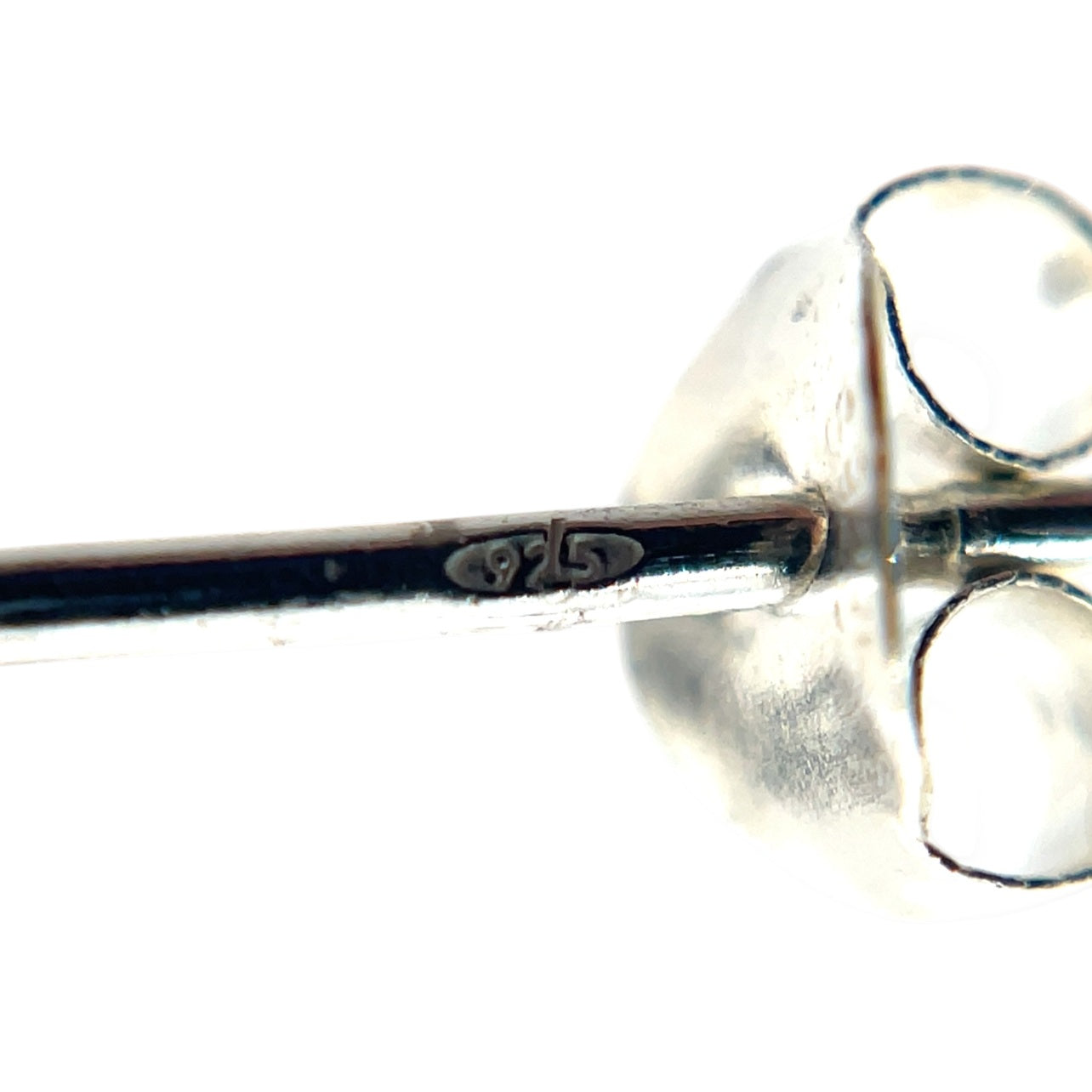 Silver Bow Stud Earrings