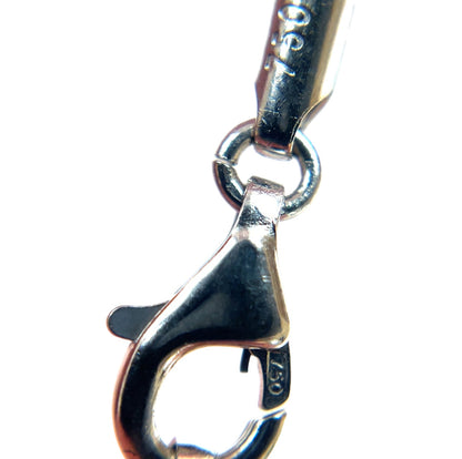 18ct White Gold Beaded Chain (17")