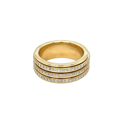 18ct Yellow Gold Piaget Possession Diamond Ring (L)