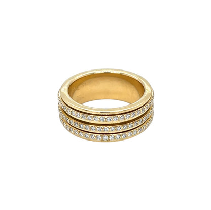 18ct Yellow Gold Piaget Possession Diamond Ring (L)