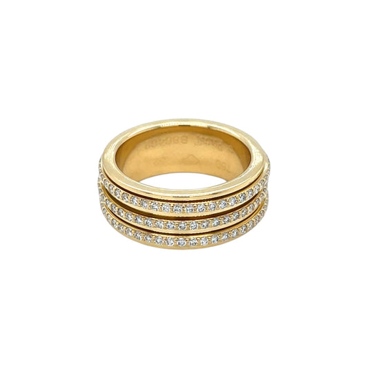 18ct Yellow Gold Piaget Possession Diamond Ring (L)